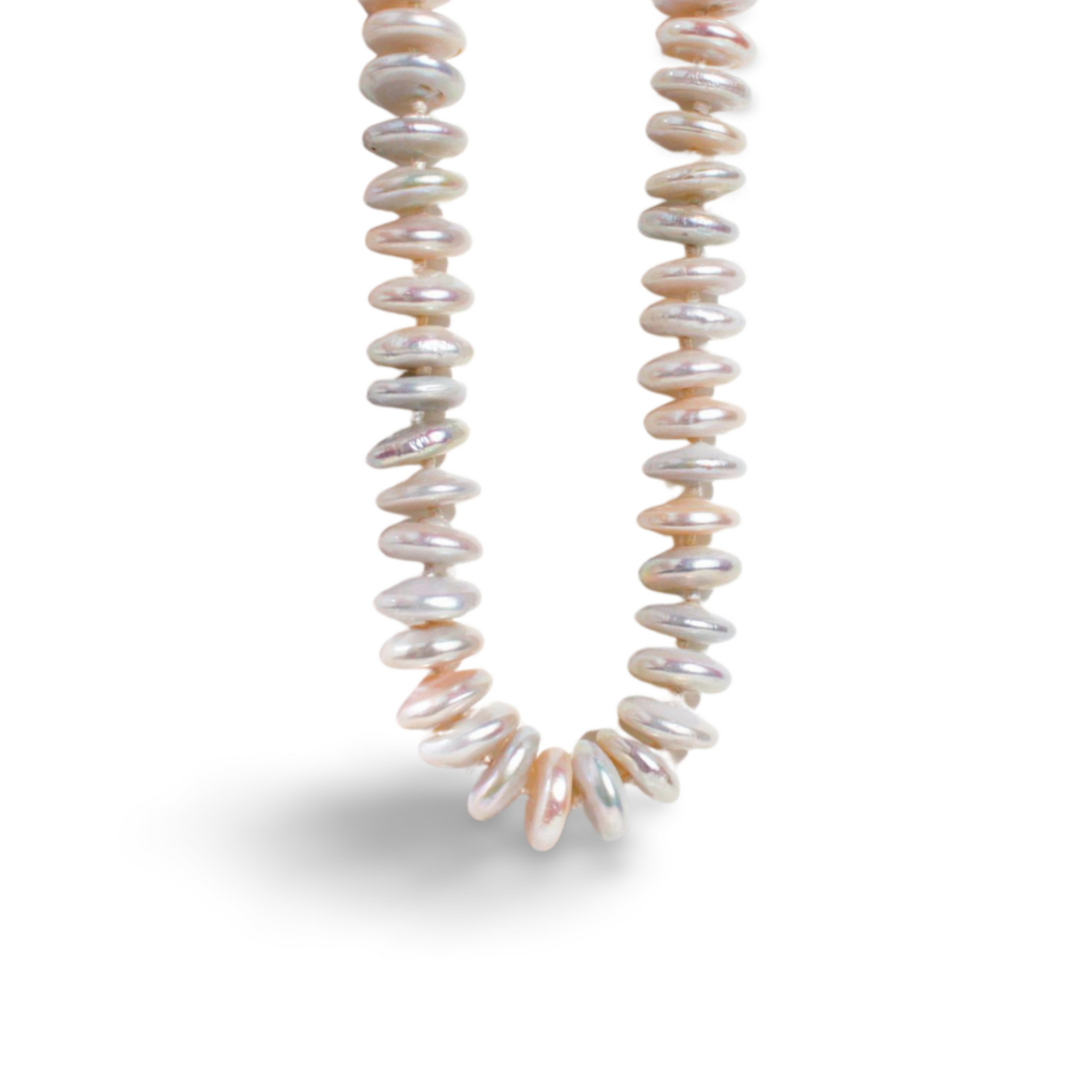 White Coin Pearl Necklace