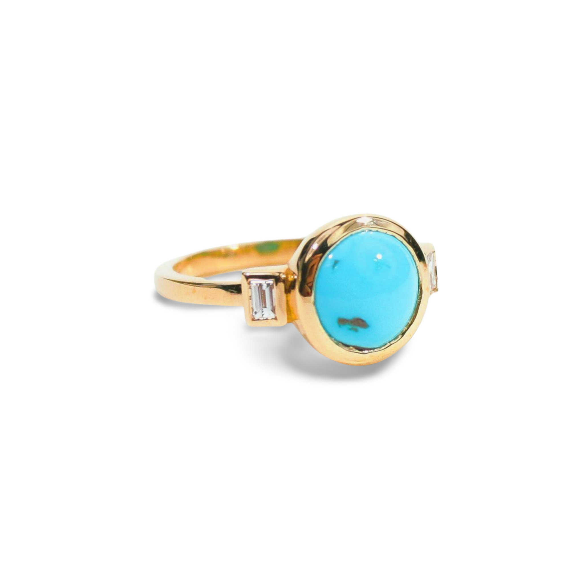 Vaquera Turquoise and Diamond Ring