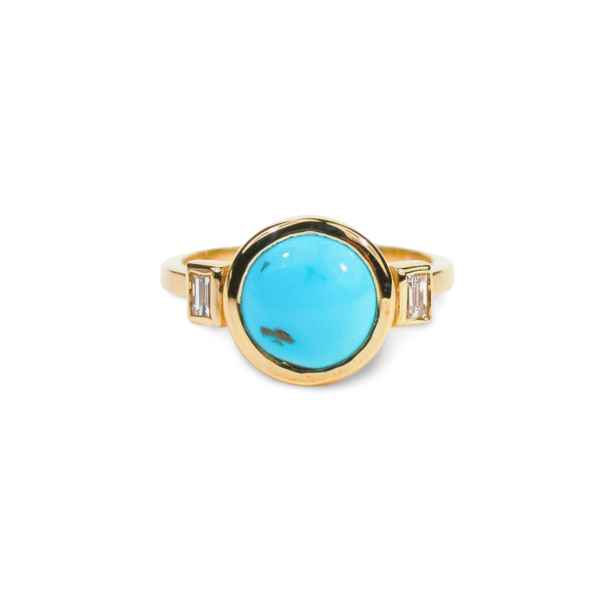 Vaquera Turquoise and Diamond Ring