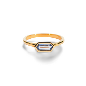 Crystalline Blue Sapphire Ring