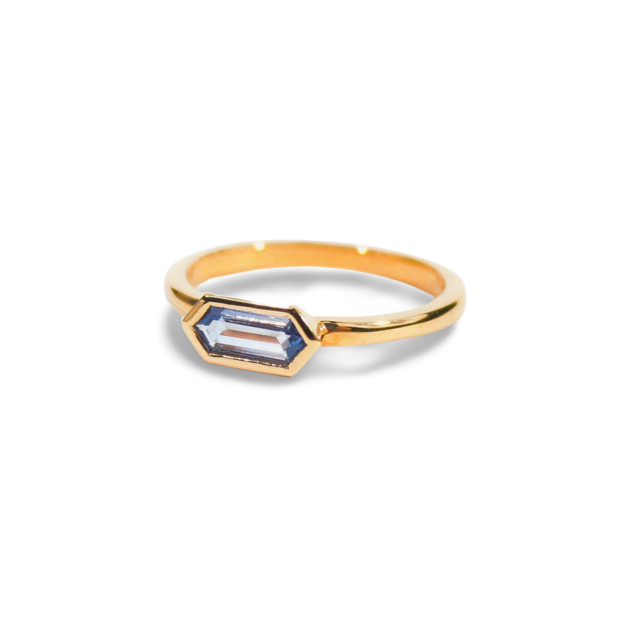 Crystalline Blue Sapphire Ring