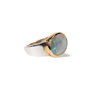 Kaleidoscope Australian Opal Ring