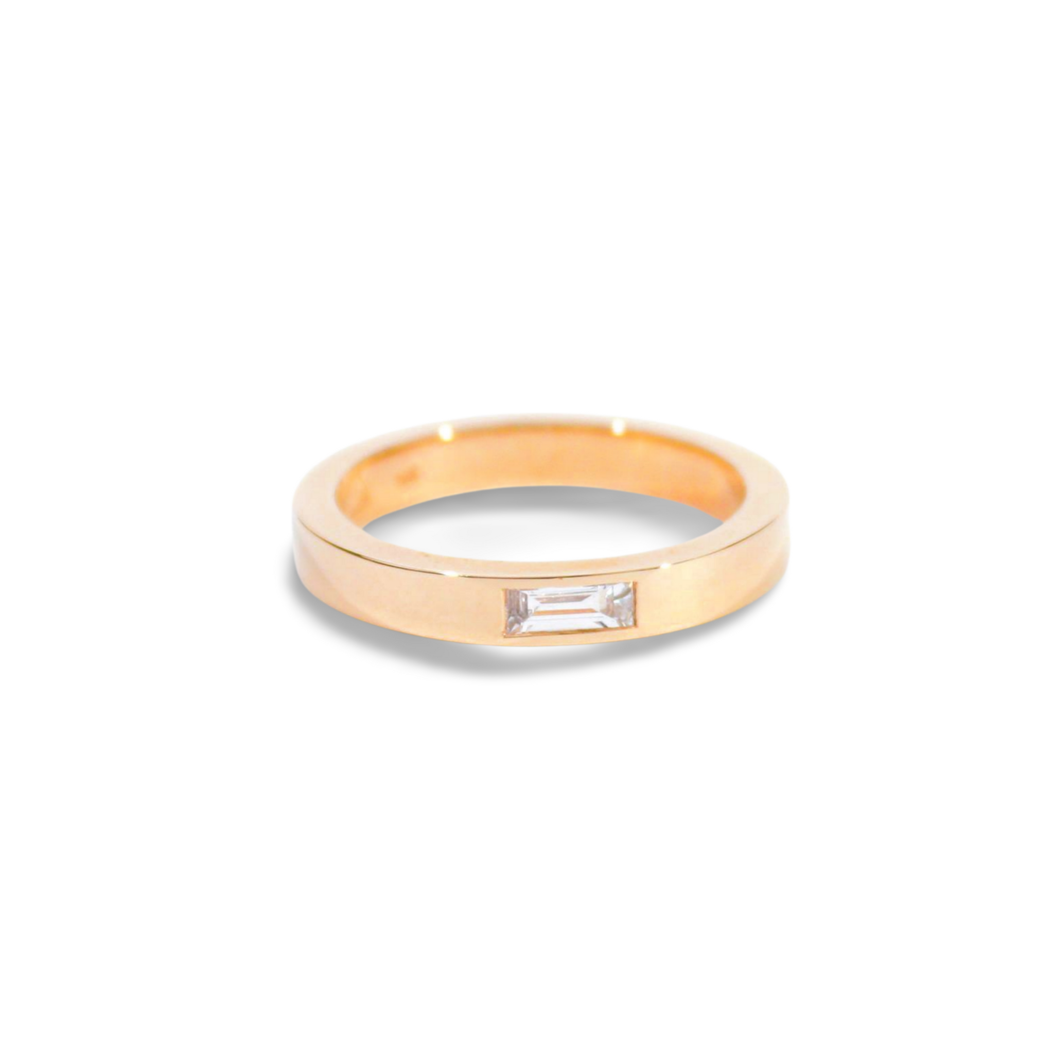 Avenue Square Baguette Band (White Diamond)