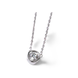 Polaris Round Diamond Necklace