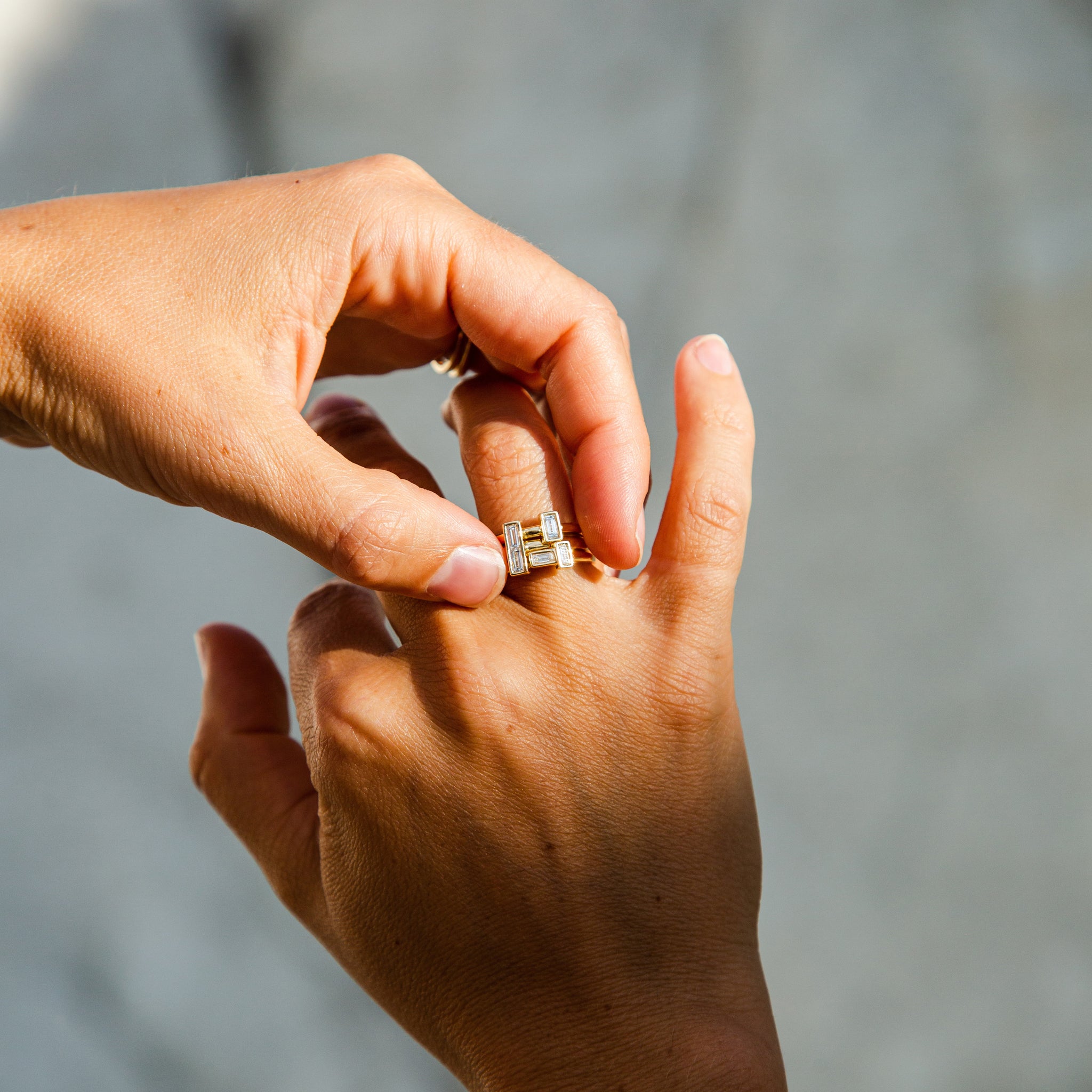 City Skyline Stacking Ring Set