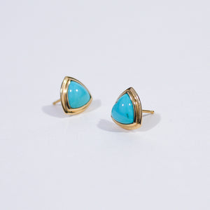 La Fonda Turquoise Trillion Earrings