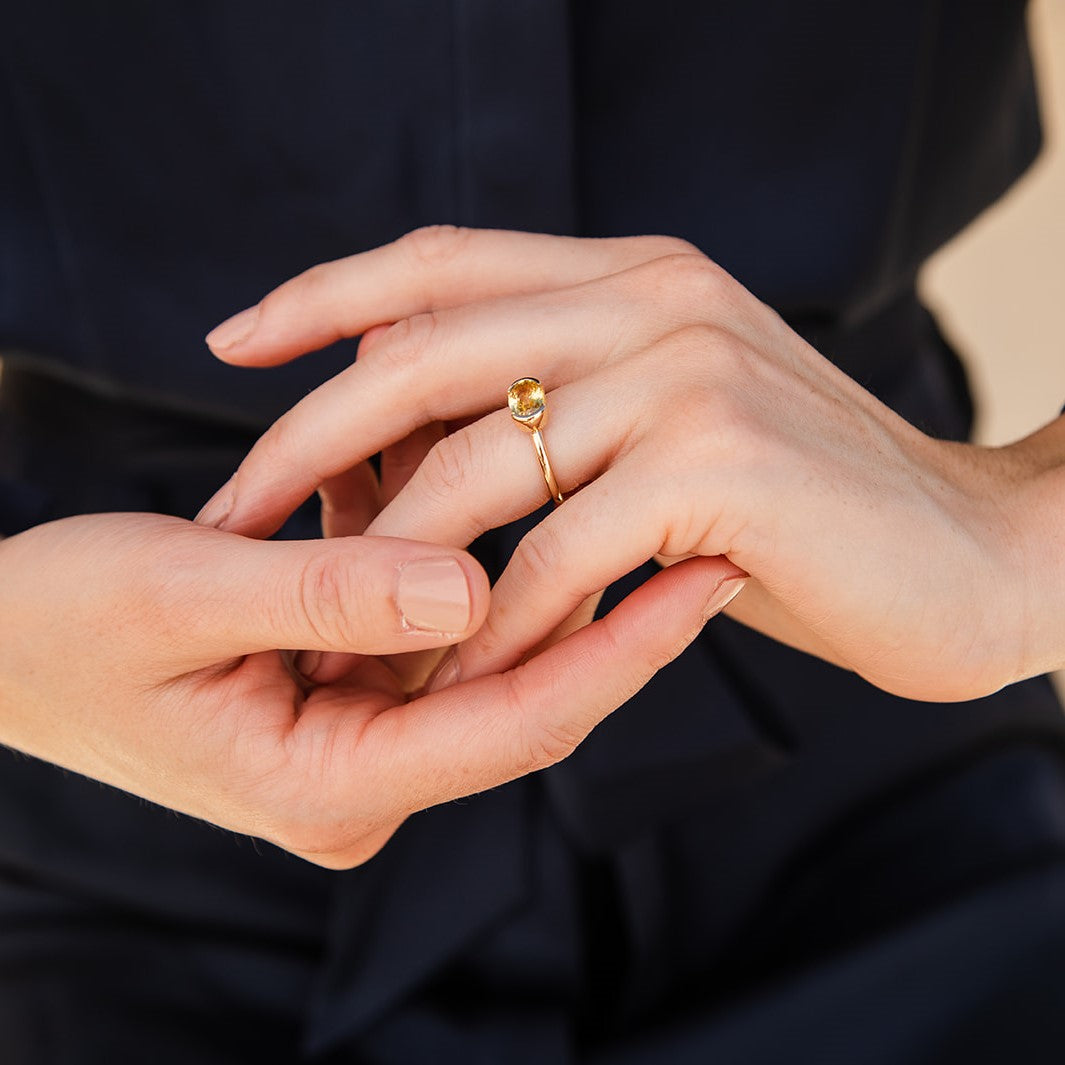 Jacqueline Yellow Sapphire Ring